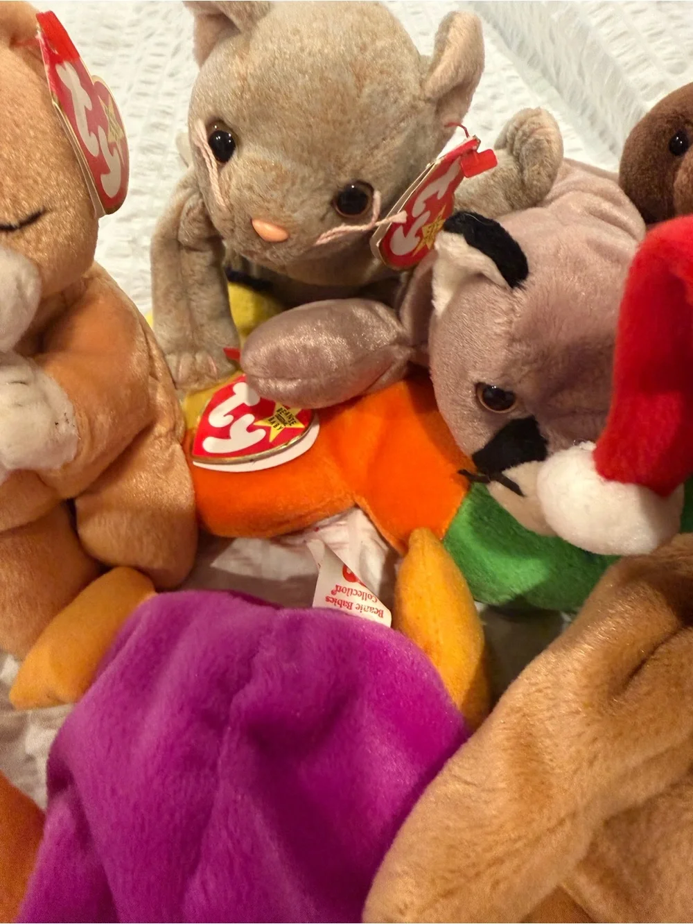 Ty Plush Assorted Friends - Brown, Purple, Teal, Tan